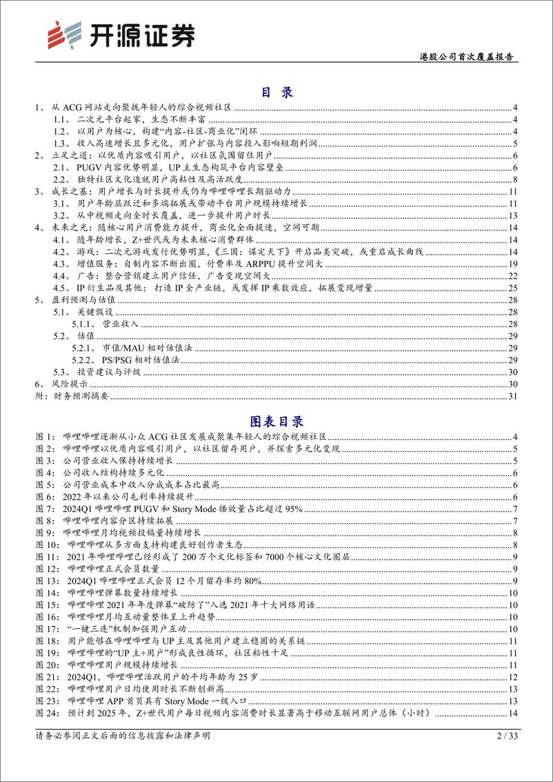 《开源证券-哔哩哔哩-W-09626.HK-港股公司首次覆盖报告：游戏、会员、广告、IP变现全面发力，商业化提速》 - 第2页预览图