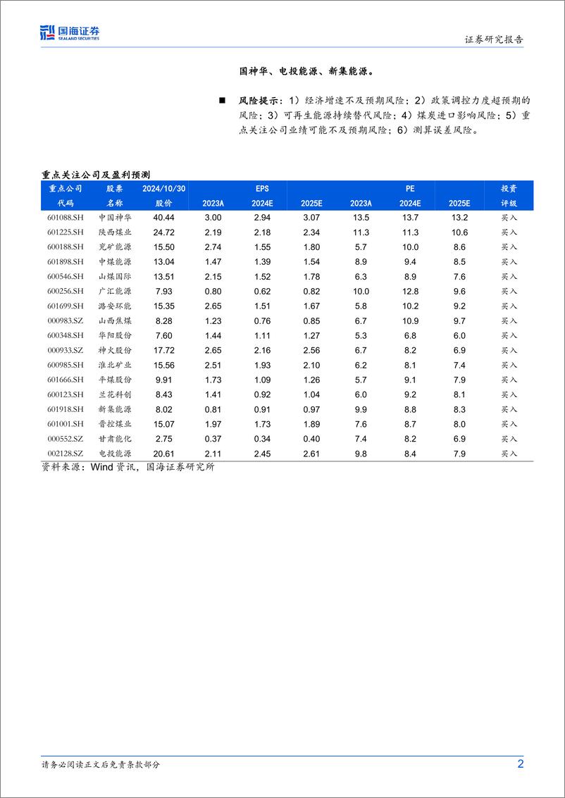 《煤炭开采行业专题研究：2024Q3主动型基金在煤炭行业持仓比例环比下降0.36pct，延续低配状态-241031-国海证券-10页》 - 第2页预览图