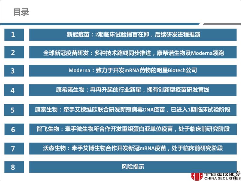 《医药行业深度研究：新冠疫苗二期揭盲在即，积极关注研发领先企业-20200513-中信建投-63页》 - 第4页预览图