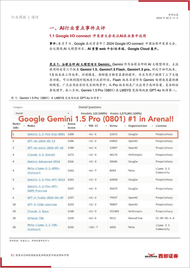 《AI行业跟踪34期：Google优化AI赋能新工具，Figure发布新一代机器人-240811-西部证券-13页》 - 第3页预览图