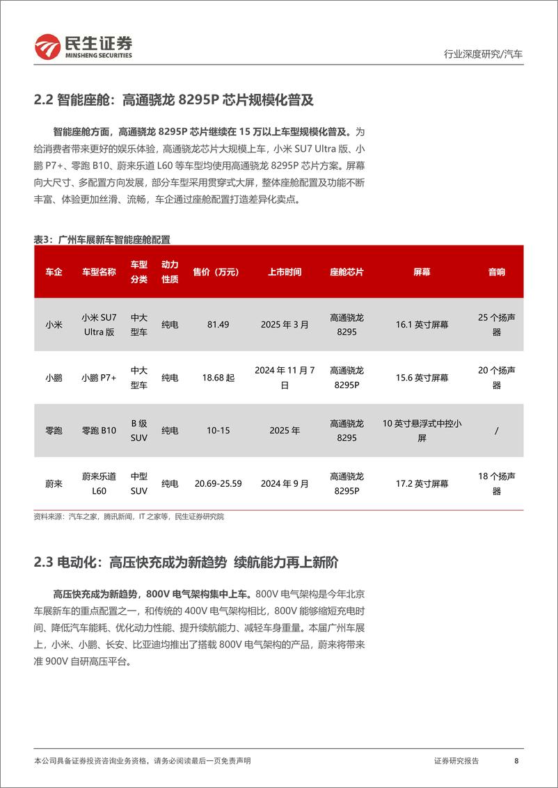 《汽车行业系列深度八：广州车展前瞻，新科技新生活，自主发力高端-241113-民生证券-32页》 - 第8页预览图