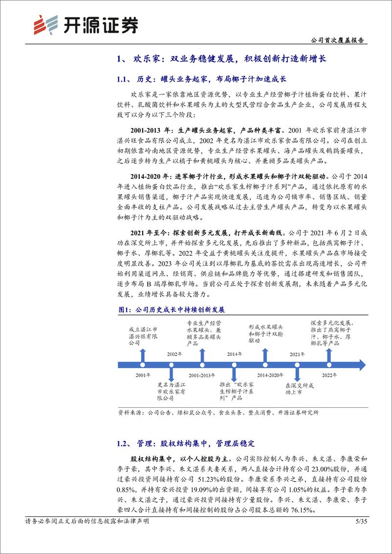 《深度报告-20240331-开源证券-欢乐家-300997.SZ-公司首次覆盖报双轮驱动稳扎基本多元布局注入新动353mb》 - 第5页预览图