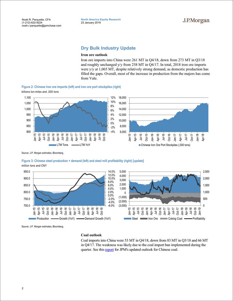 《J.P. 摩根-美股-海运行业-2018年Q4干散货预览：别对2019年期望太多-2019.1.23-34页》 - 第3页预览图
