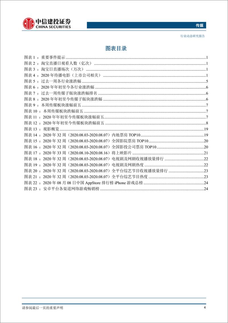 《传媒行业：中报披露期关注高景气度下的游戏、视频、数字阅读板块及边际改善的营销、影视板块-20200809-中信建投-29页》 - 第5页预览图