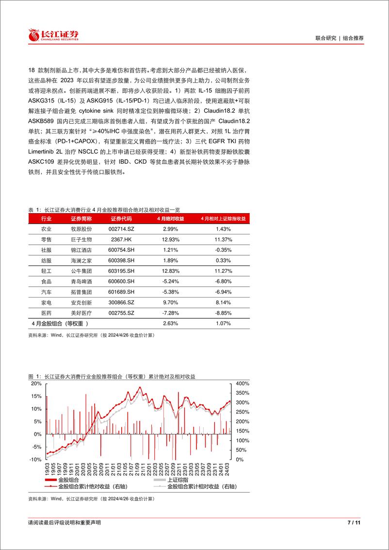 《大消费行业2024年5月金股推荐-240429-长江证券-11页》 - 第8页预览图