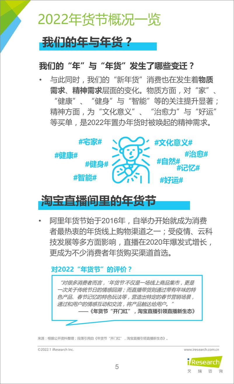 《艾瑞咨询-消费行业：2022年承包家的新年味新春生活消费趋势报告-33页》 - 第6页预览图