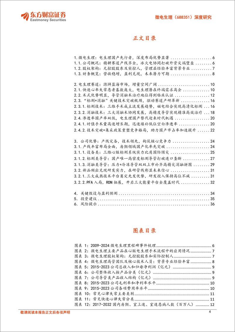 《微电生理-688351.SH-深度研究：电生理国产破局者，引领尖端壁垒重塑-20240424-东方财富证券-38页》 - 第4页预览图