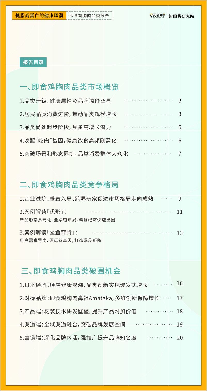 《低脂高蛋白的健康风潮——即食鸡胸肉品类报告-新国货研究院-2022-24页》 - 第4页预览图