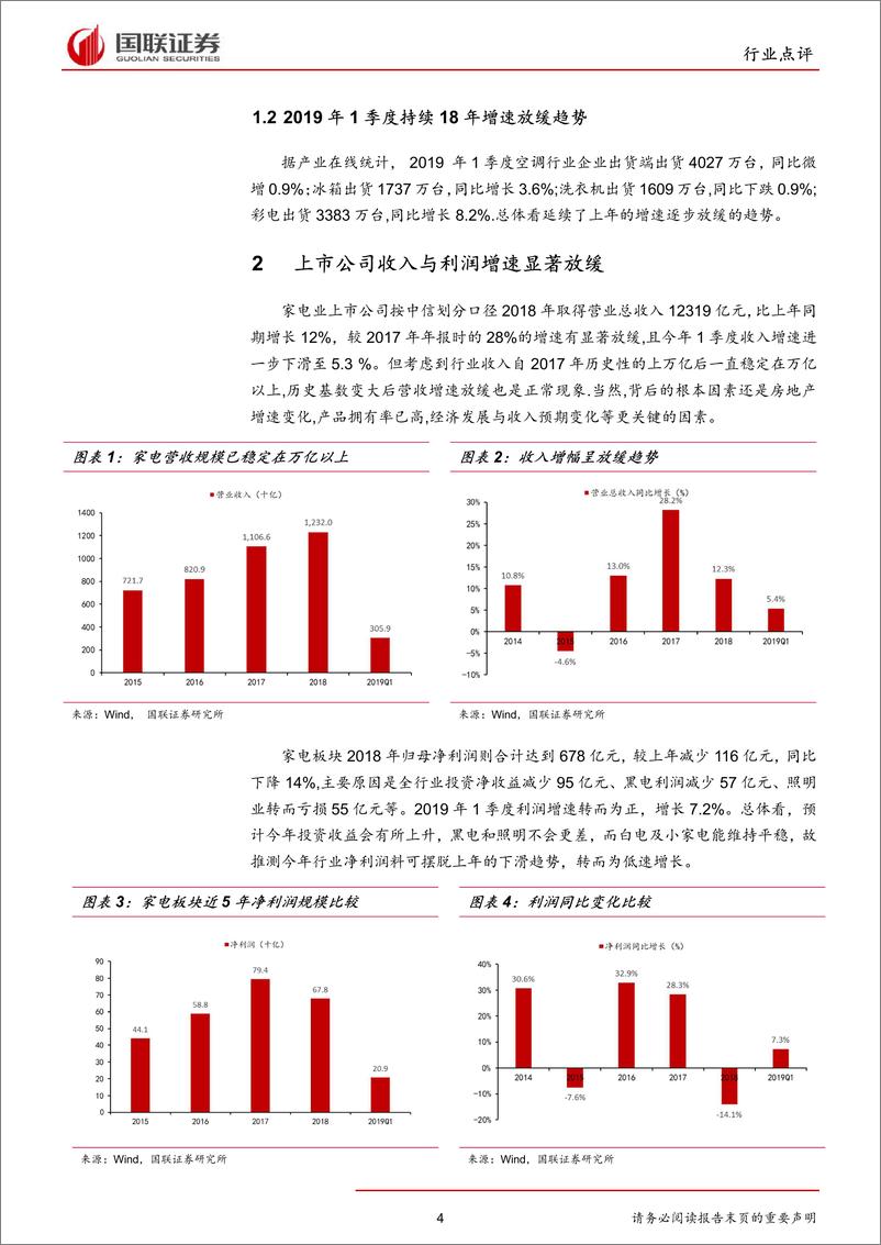 《家用电器行业：增速虽放缓，盈利尤出色-20190513-国联证券-15页》 - 第5页预览图