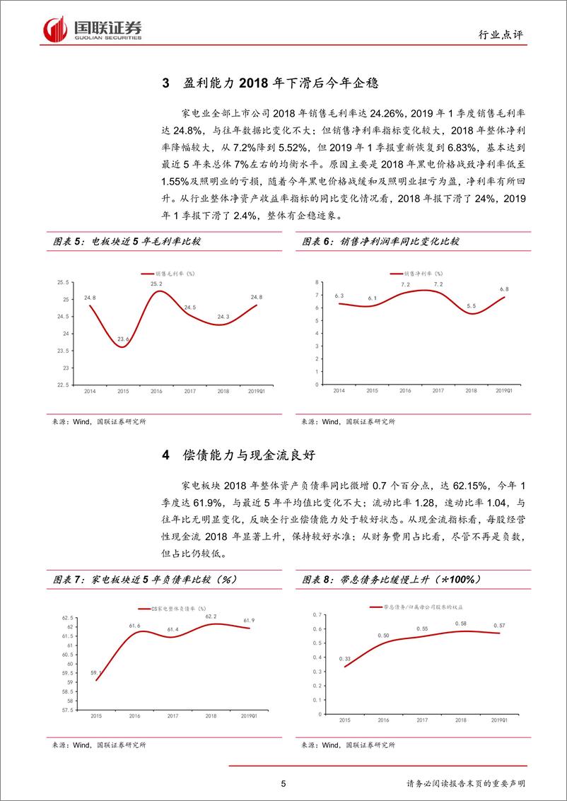 《家用电器行业：增速虽放缓，盈利尤出色-20190513-国联证券-15页》 - 第6页预览图