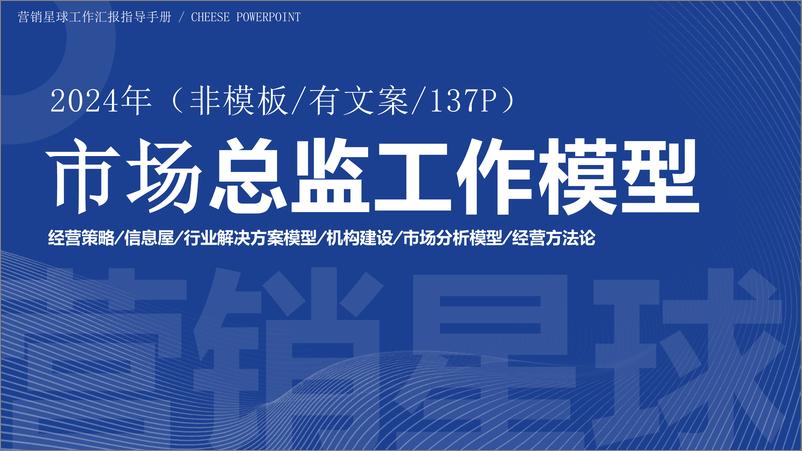 《2024市场总监工作模型》 - 第1页预览图