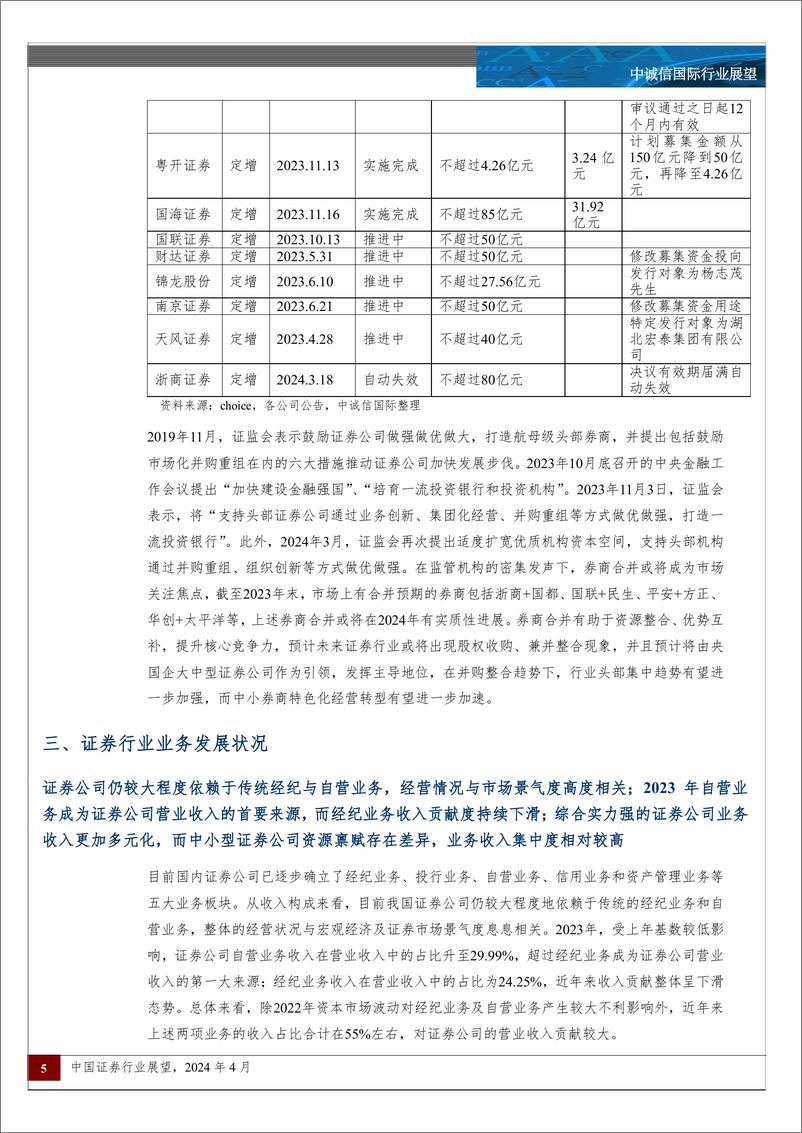 《中诚信国际-2024年中国证券行业展望：行业分化加剧，兼并整合或将再现》 - 第5页预览图