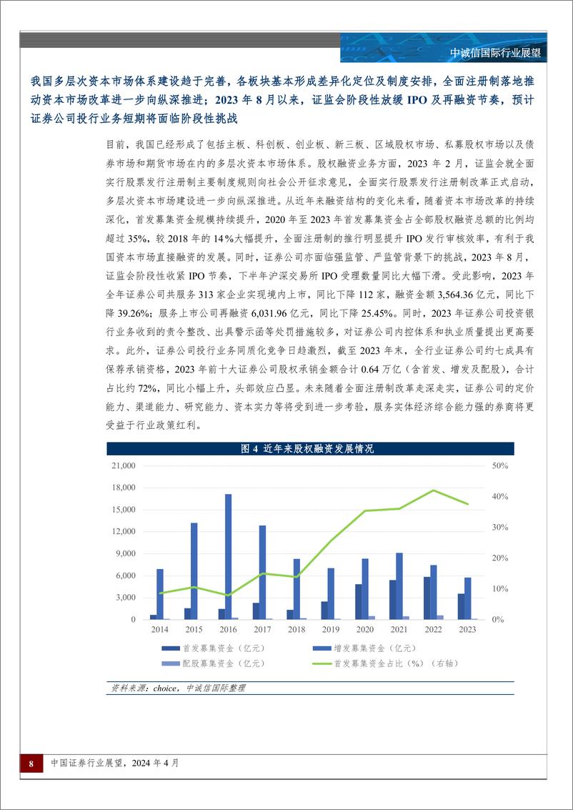 《中诚信国际-2024年中国证券行业展望：行业分化加剧，兼并整合或将再现》 - 第8页预览图