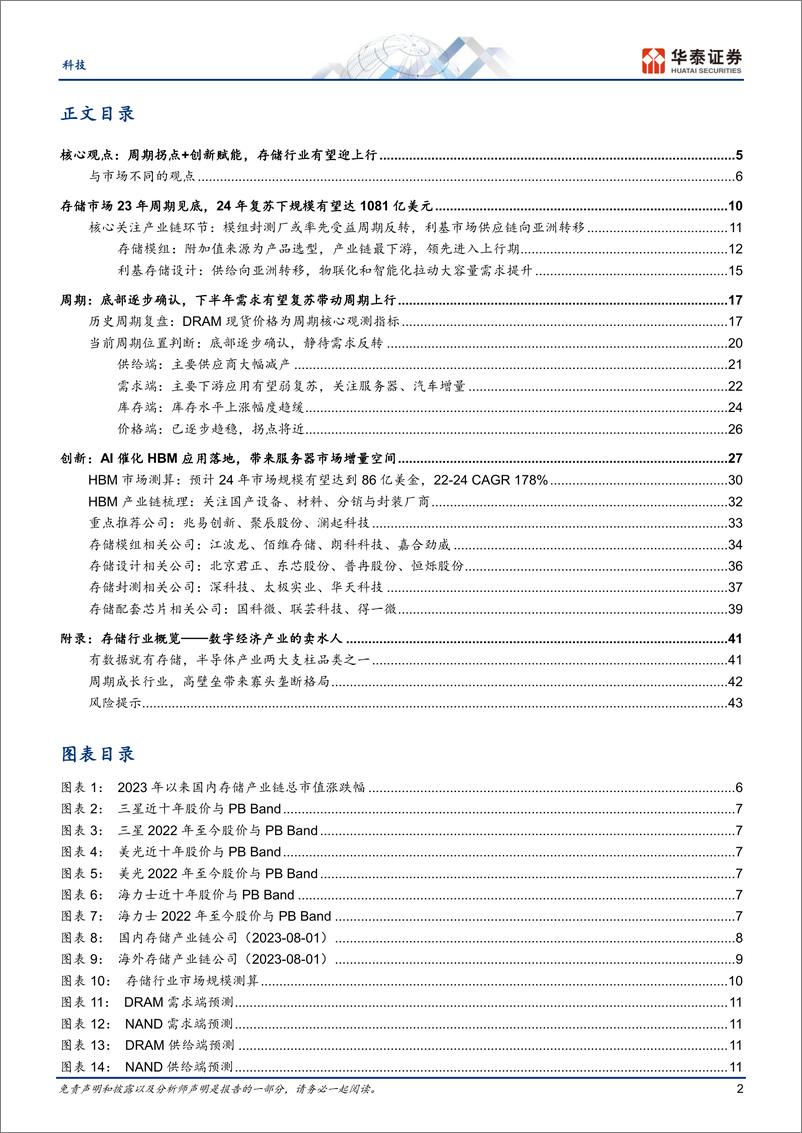 《科技行业专题研究：存储，底部已过，AI推动行业进入新周期-20230913-华泰证券-46页》 - 第3页预览图