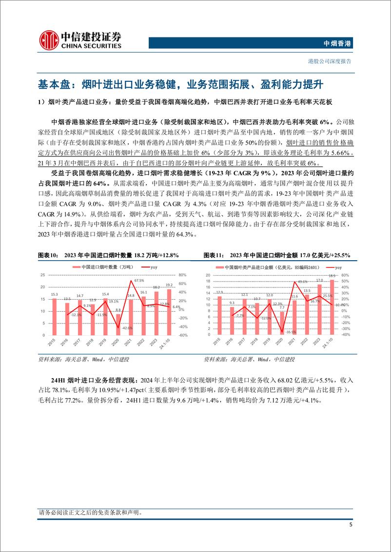 《中烟香港(6055.HK)成长三部曲，基本盘%2b弹性点%2b并购整合共振-241218-中信建投-25页》 - 第6页预览图