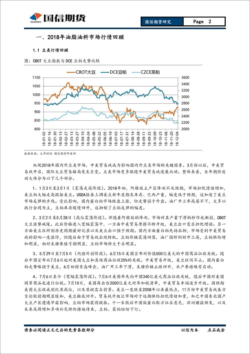 《2019年投资策略报告：油脂油料，豆粕需求减弱，期待油粕套利机会-20181231-国信期货-25页》 - 第2页预览图