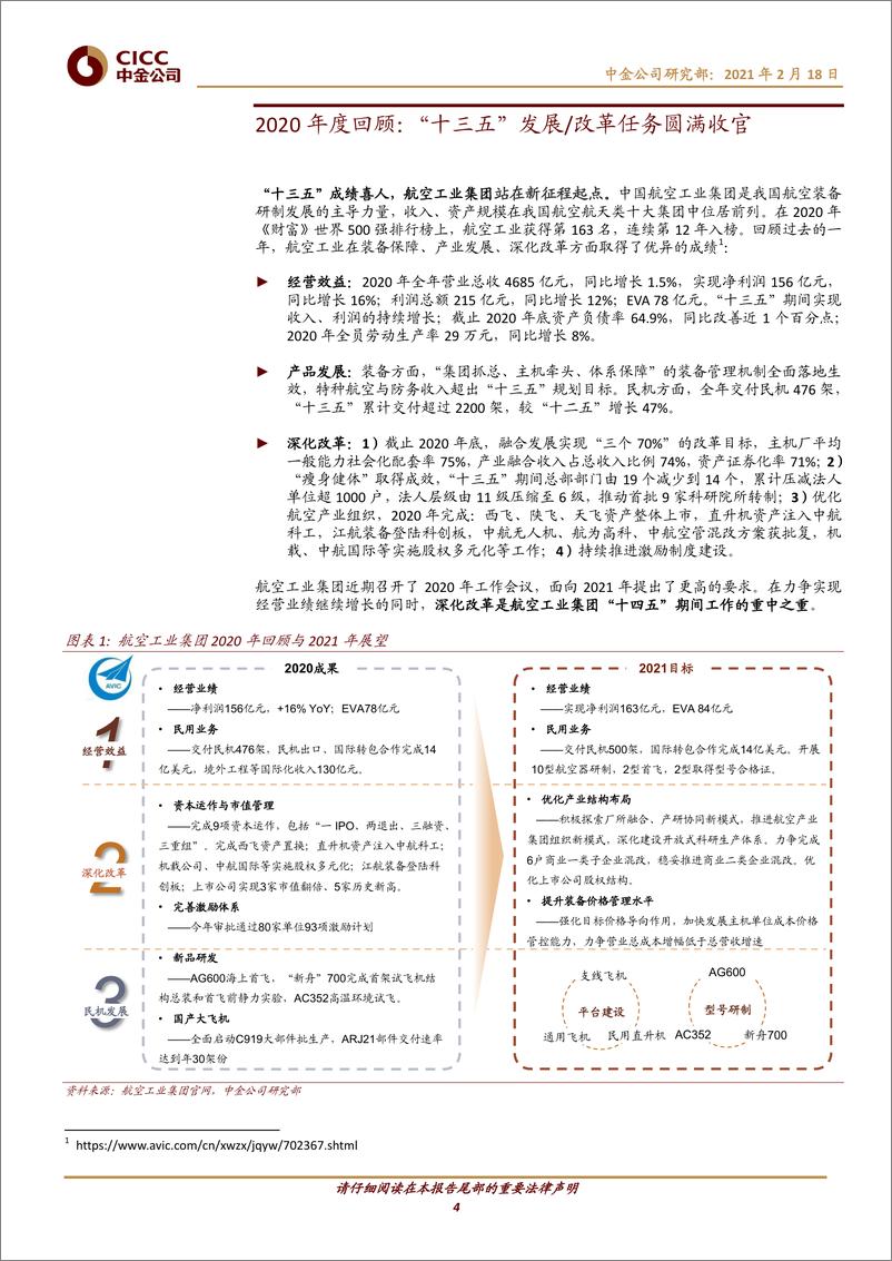 《航空航天科技行业十大集团之航空工业：航空装备主要供应商，国企改革先行者-20210218-中金公司-28页》 - 第4页预览图