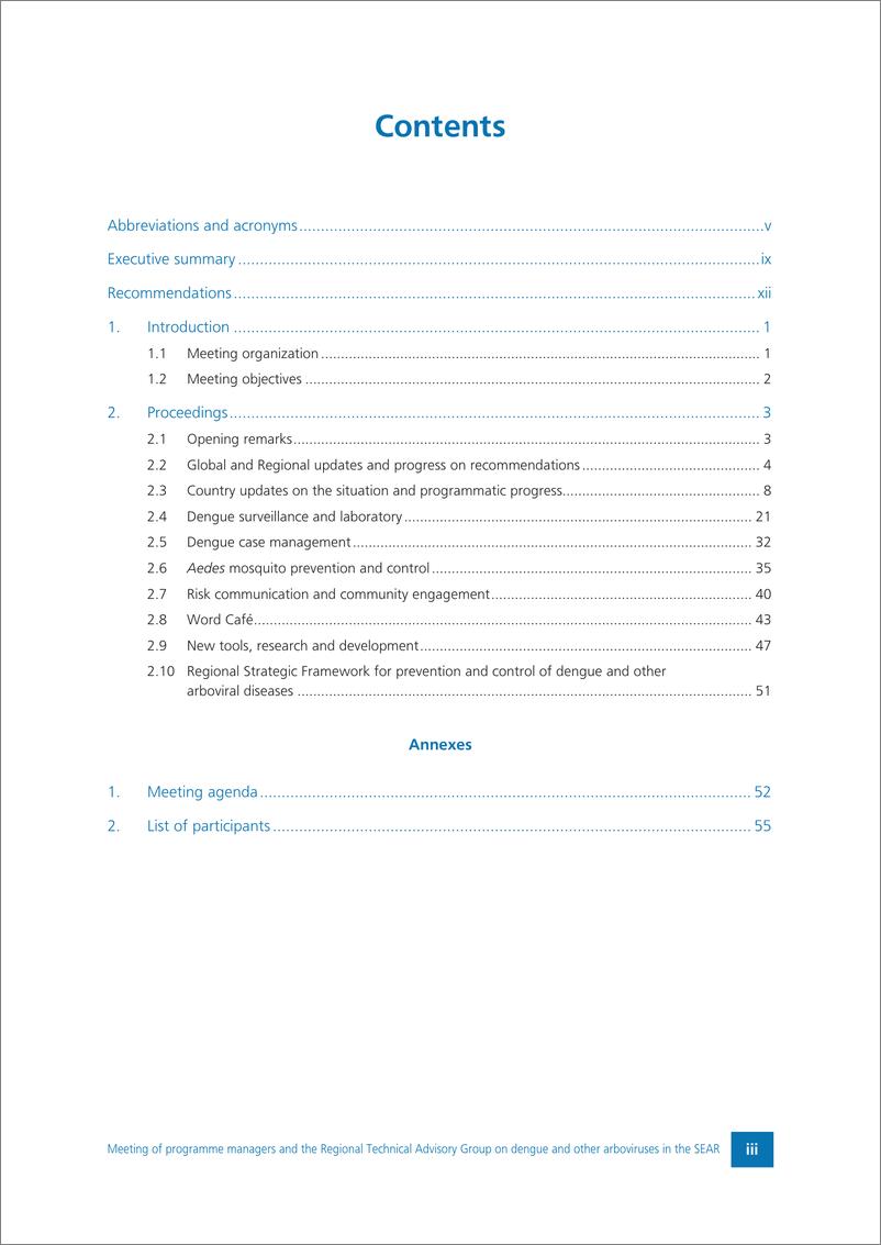 《WHO世界卫生组织：东南亚区域登革热和其他虫媒病毒方案管理人员和区域技术咨询小组会议报告（2023年6月14日-16日）（英文版）》 - 第5页预览图