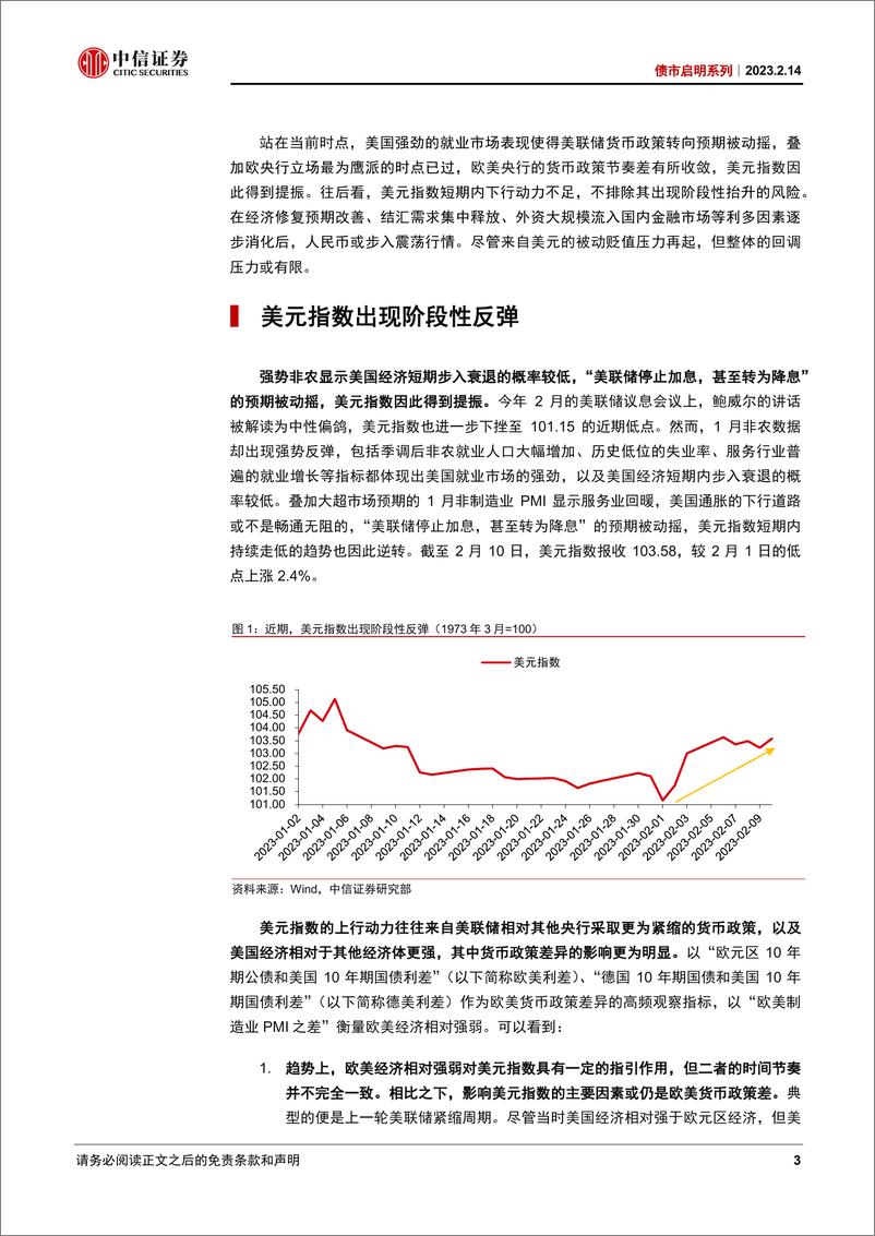 《债市启明系列：如何看待下一阶段的美元指数和人民币汇率？-20230214-中信证券-38页》 - 第4页预览图