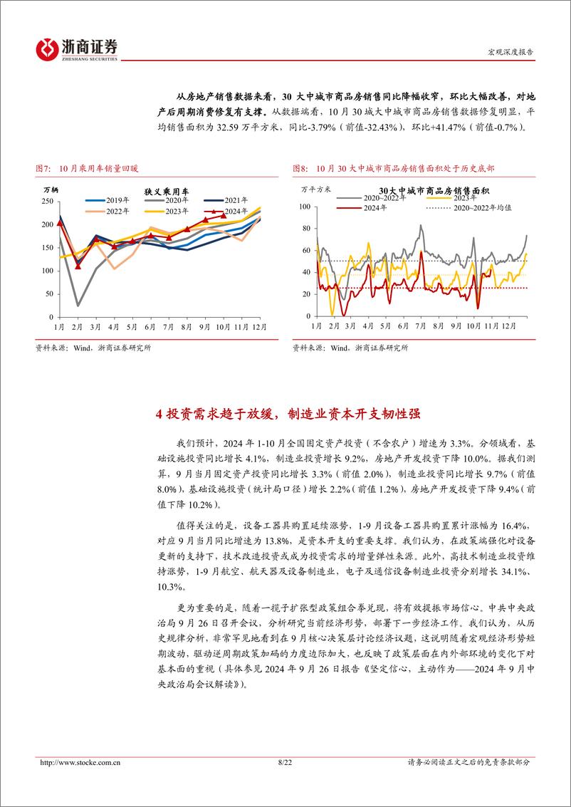 《2024年10月宏观数据预测-10月经济：强基固本，跑出加速度-241102-浙商证券-22页》 - 第8页预览图