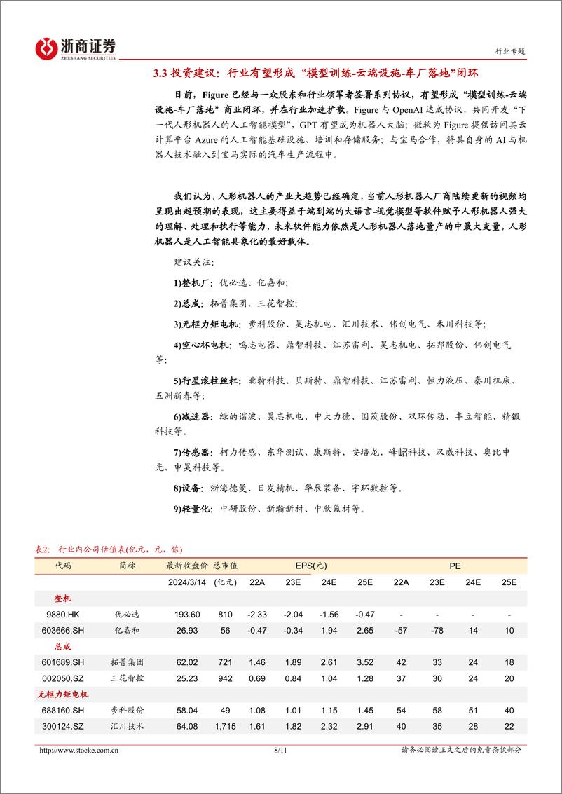 《人形机器人行业专题报告（一）：Figure×OpenAI：端到端的大语言-视觉模型让“机器”变“人”》 - 第8页预览图