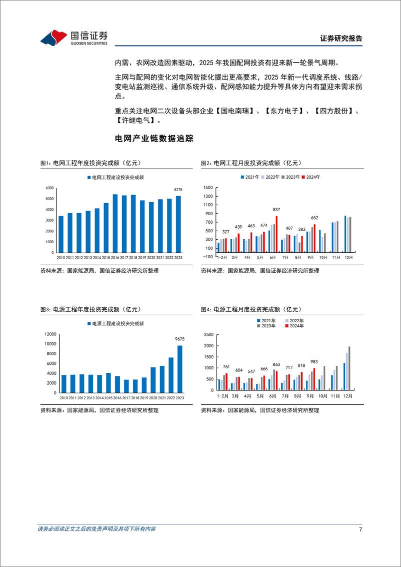 《电力设备新能源行业2025年度投资策略：电网智能化升级，新能源龙头引领创新发展-241126-国信证券-22页》 - 第7页预览图