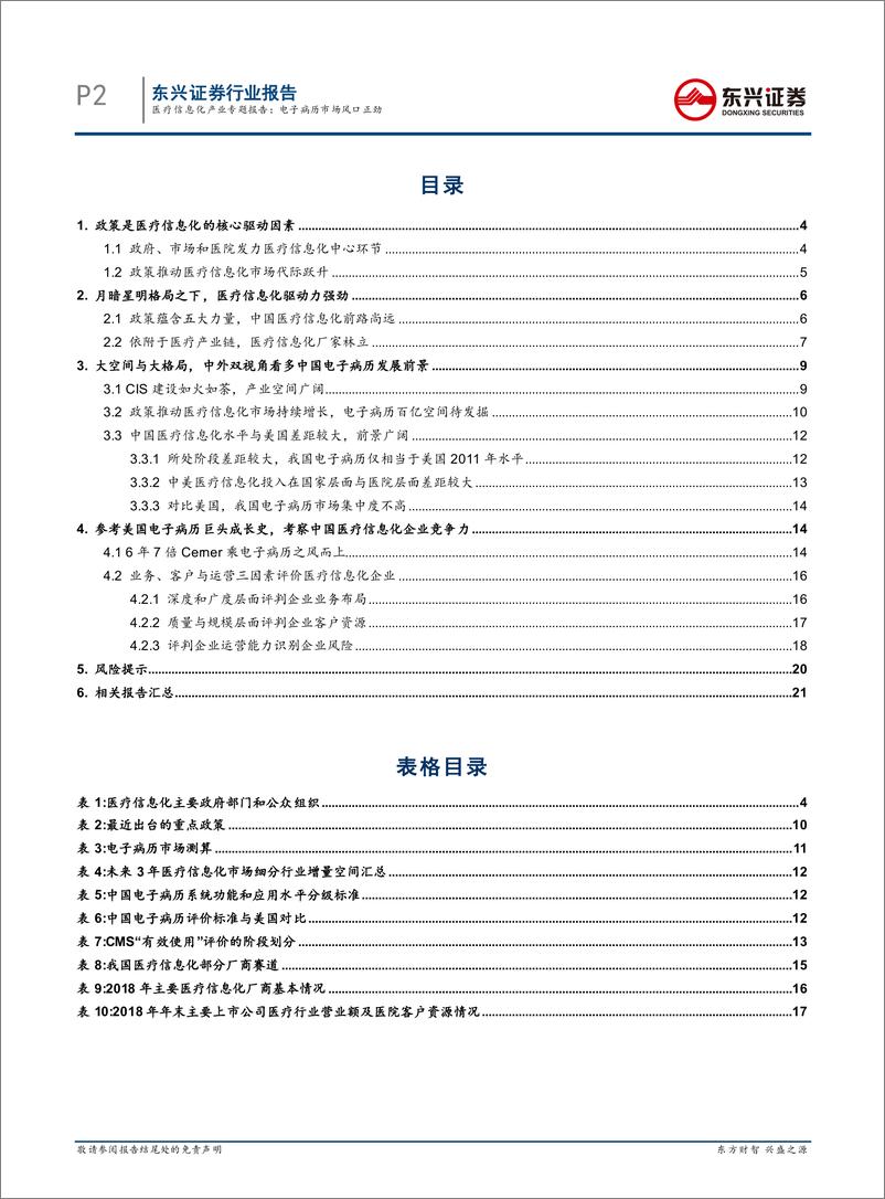 《计算机行业医疗信息化产业专题报告：电子病历市场风口正劲-20200421-东兴证券-23页》 - 第3页预览图