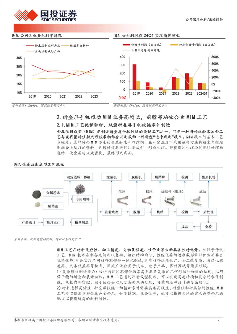 《东睦股份(600114)粉末冶金龙头行稳致远，折叠屏手机铰链助推成长-240727-国投证券-22页》 - 第7页预览图