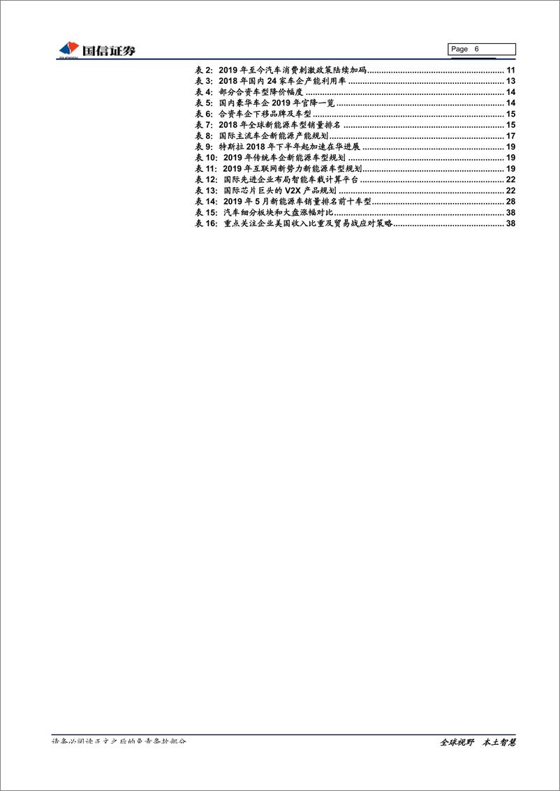 《汽车汽配行业2019年中期投资策略暨6月月报：车市下行周期，把握三条主线-20190614-国信证券-41页》 - 第7页预览图