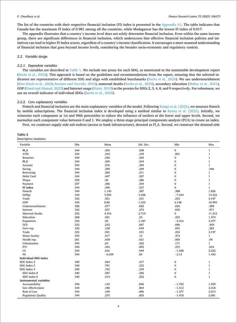 《FRL-金融科技和普惠金融对可持续发展目标的影响：来自跨国分析的证据-19页》 - 第4页预览图
