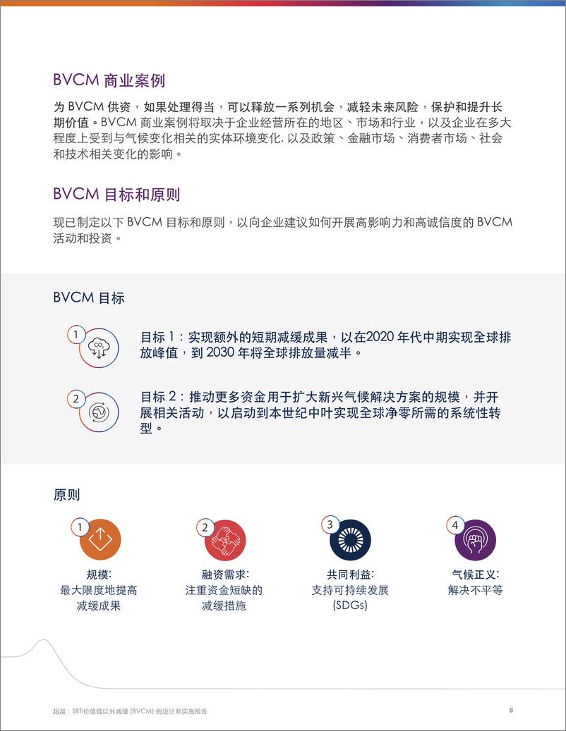 《超越：SBTI价值链以外减缓(BVCM) 的设计和实施报告》 - 第8页预览图