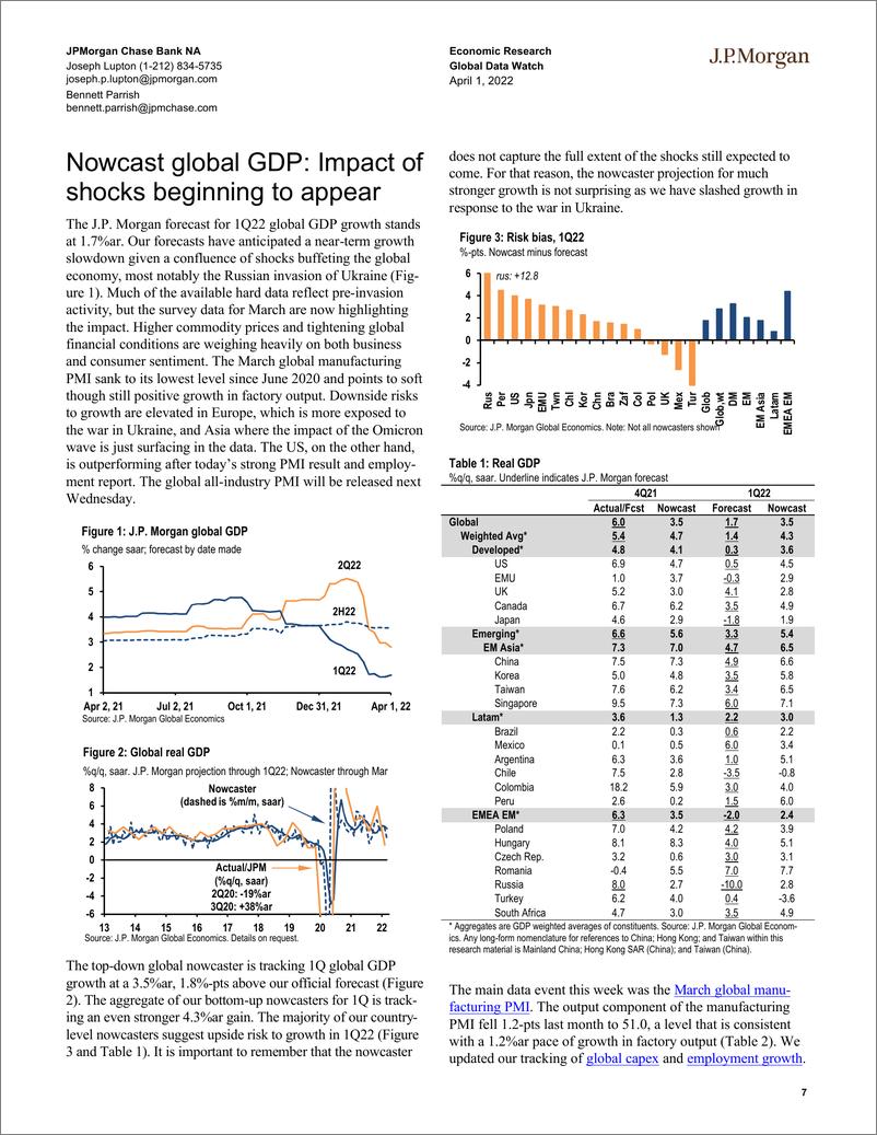 《J.P. 摩根-全球宏观策略之全球宏观数据观察-2022.4.1-93页》 - 第8页预览图