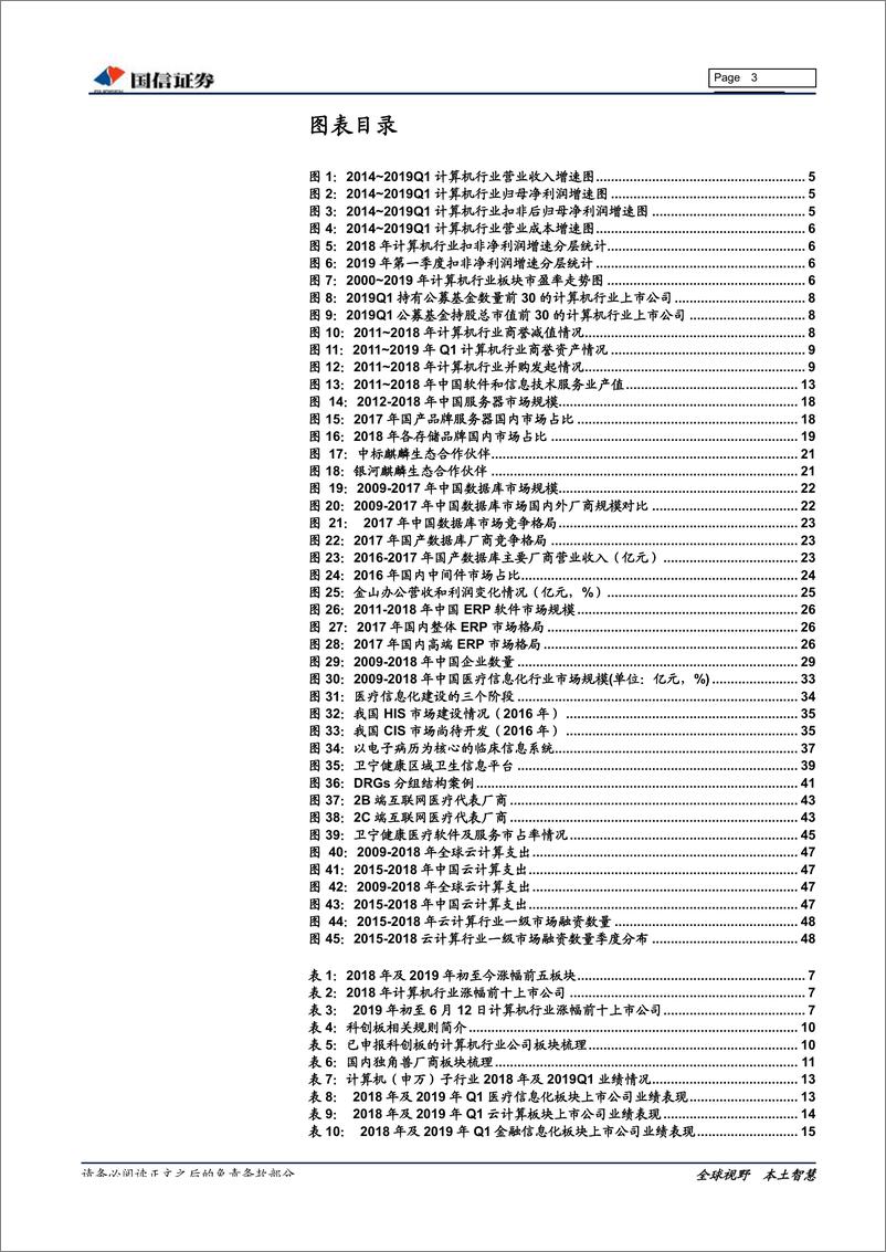 《计算机行业2019年中期策略：安全可控大势所趋，医疗信息化、云计算具有稀缺确定性-20190618-国信证券-51页》 - 第4页预览图