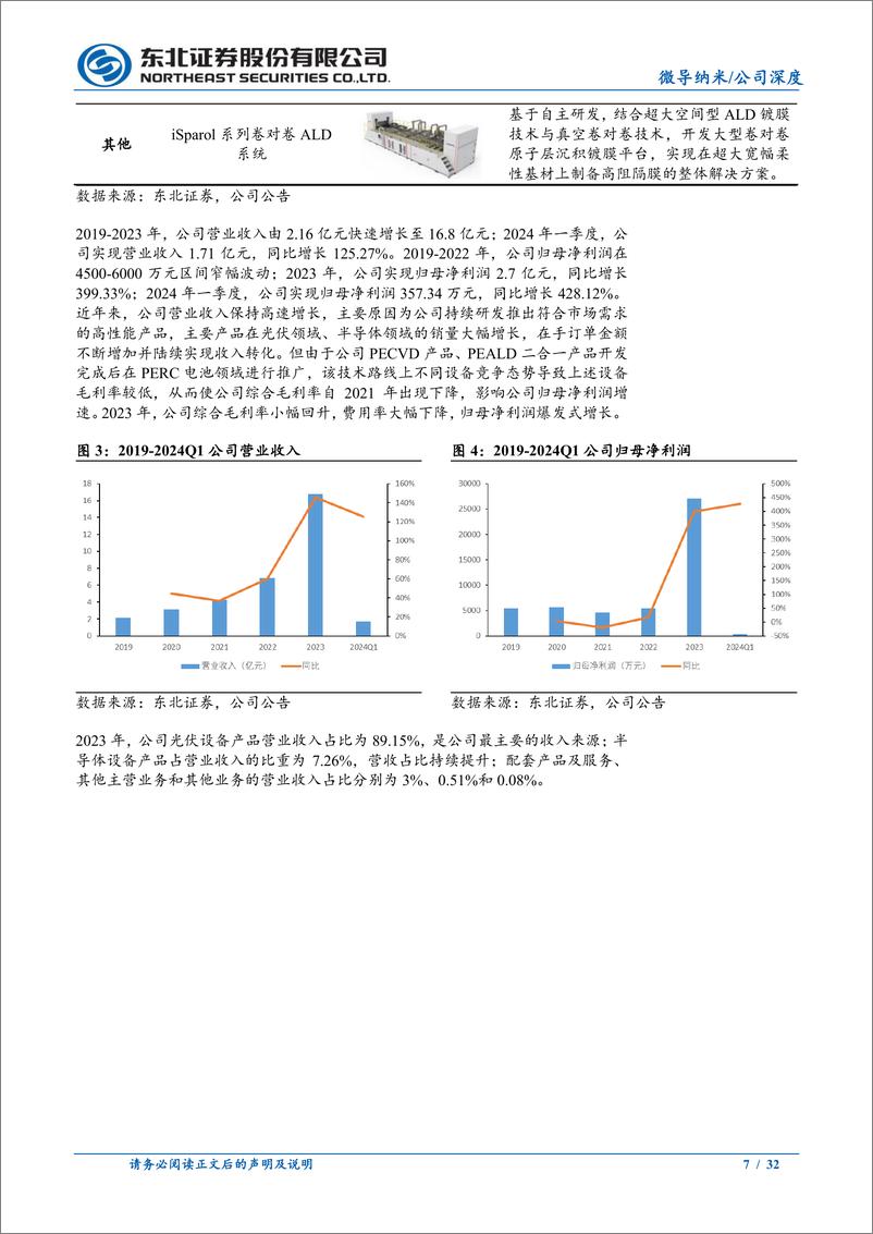 《微导纳米(688147)深耕ALD用于光伏半导体，步步为营推出CVD设备-240805-东北证券-32页》 - 第7页预览图