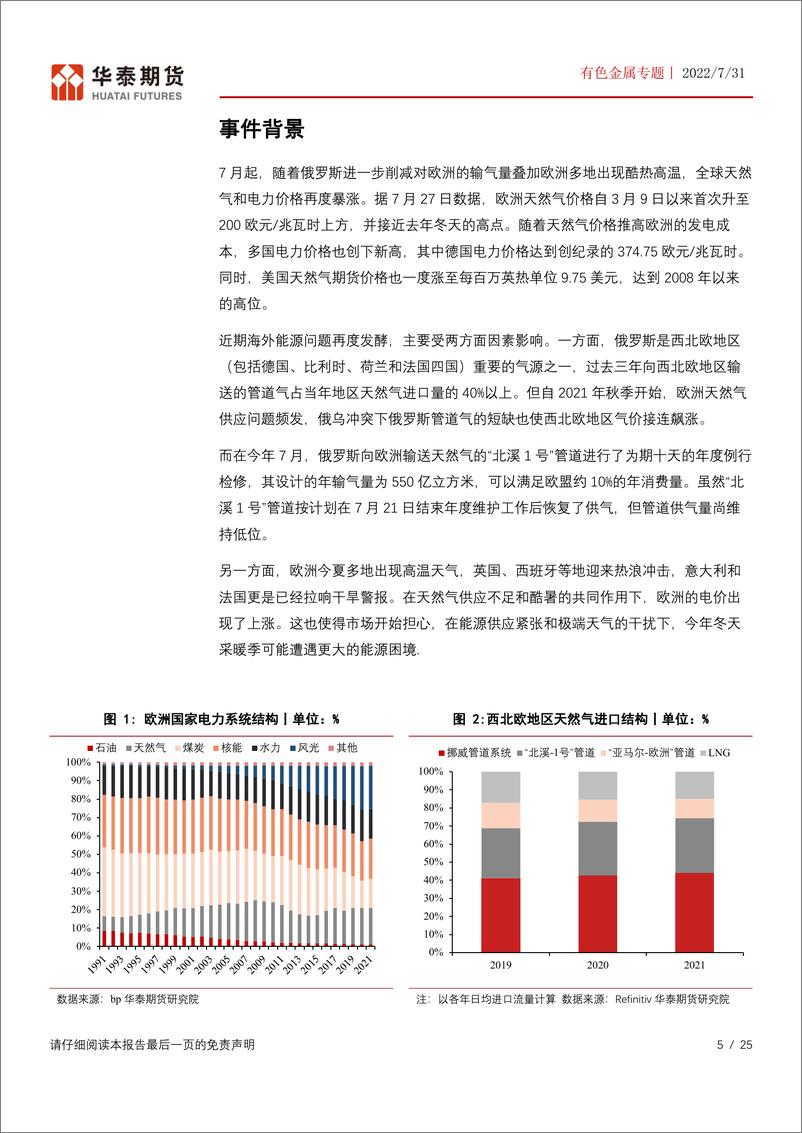 《有色金属专题：能源危机再度发酵，有色品种影响几何-20220731-华泰期货-25页》 - 第6页预览图