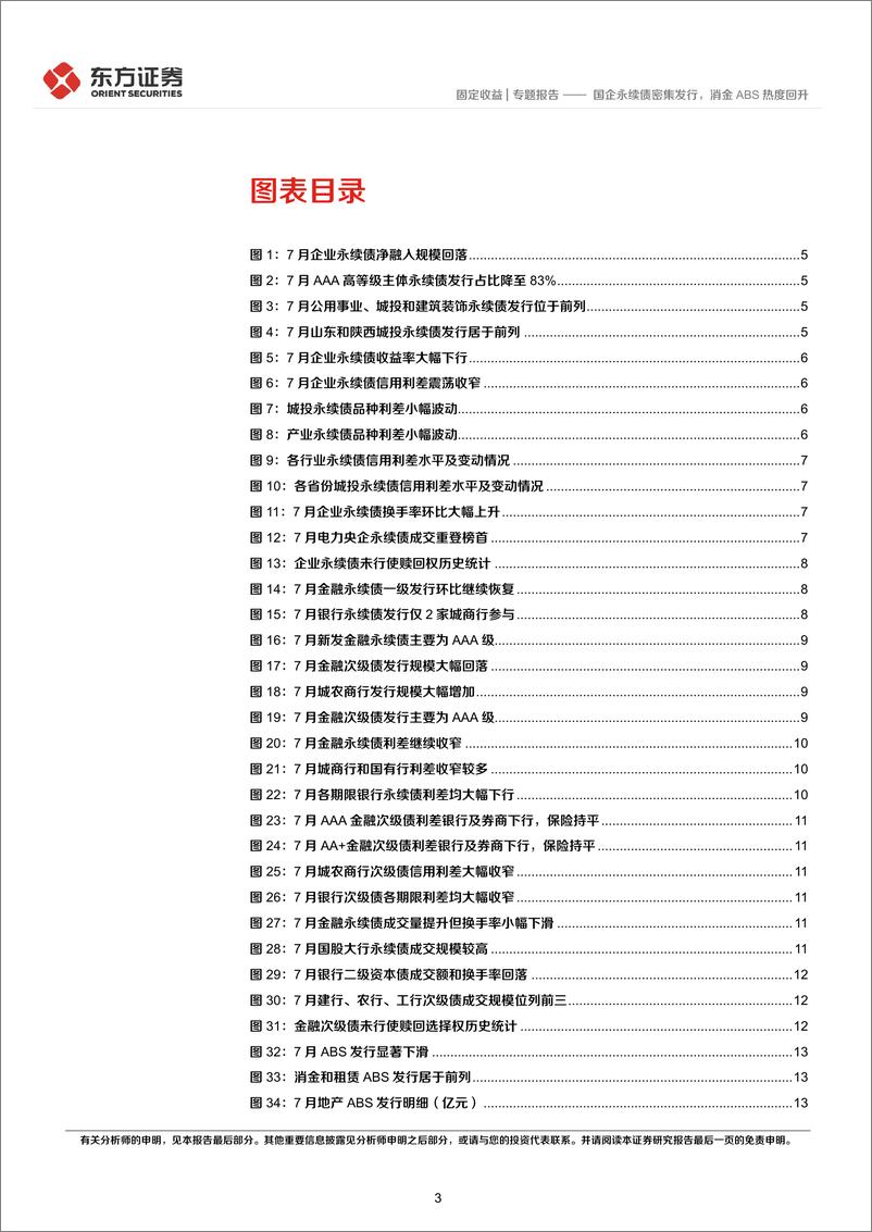 《7月小品种月报：国企永续债密集发行，消金ABS热度回升-20220803-东方证券-25页》 - 第4页预览图