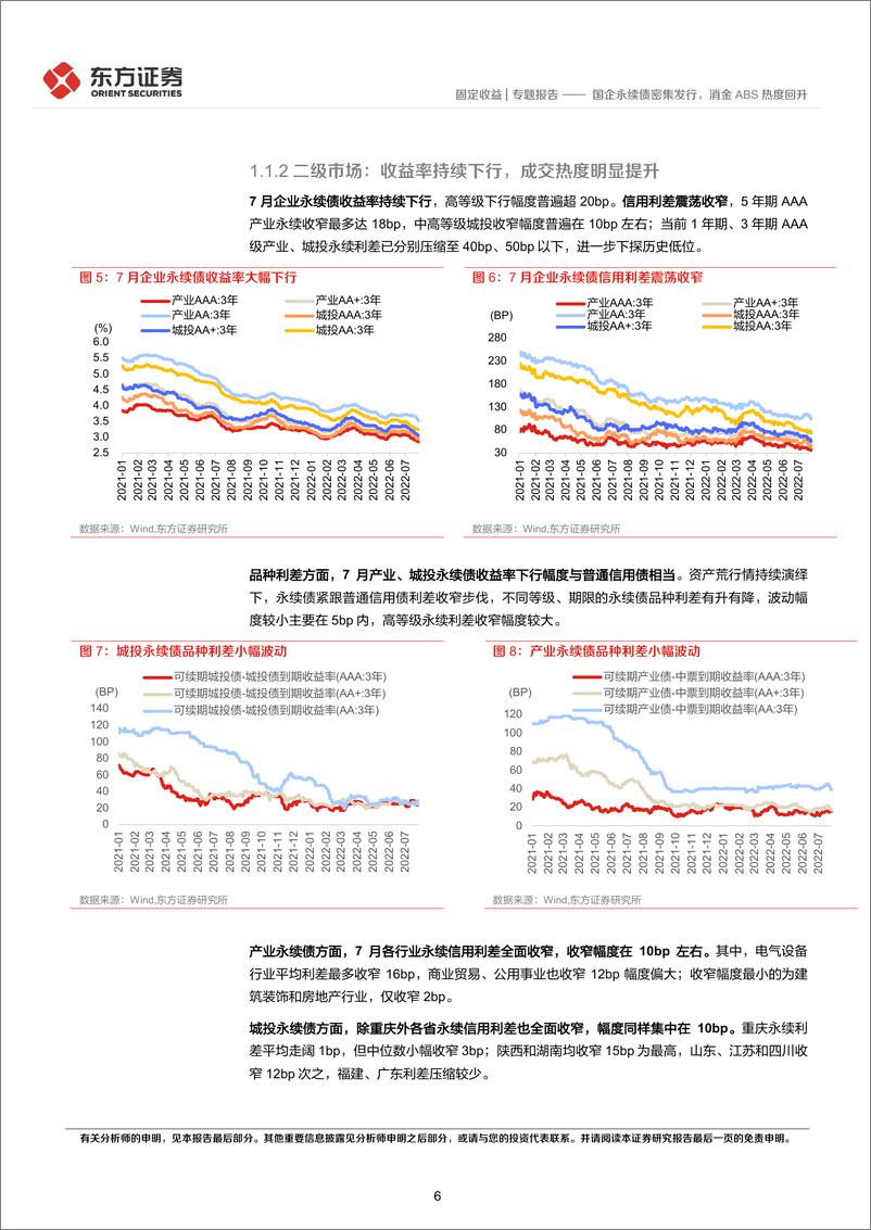 《7月小品种月报：国企永续债密集发行，消金ABS热度回升-20220803-东方证券-25页》 - 第7页预览图