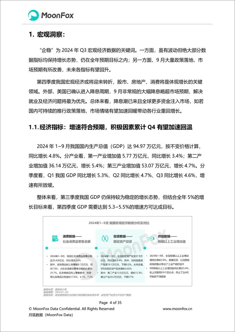 《2024年Q3移动互联网行业数据研究报告-月狐数据-2024.11-35页》 - 第4页预览图