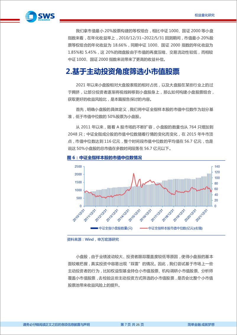 《金工量化新思路系列之七：主动投资行为下的小盘优选组合-20220711-申万宏源-25页》 - 第8页预览图