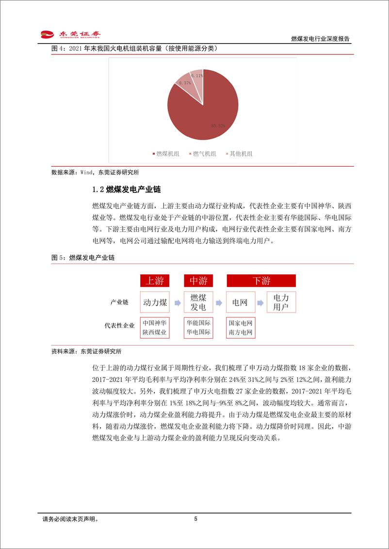 《燃煤发电行业深度报告：煤炭保供稳价背景下，燃煤发电行业值得关注-20220831-东莞证券-26页》 - 第6页预览图