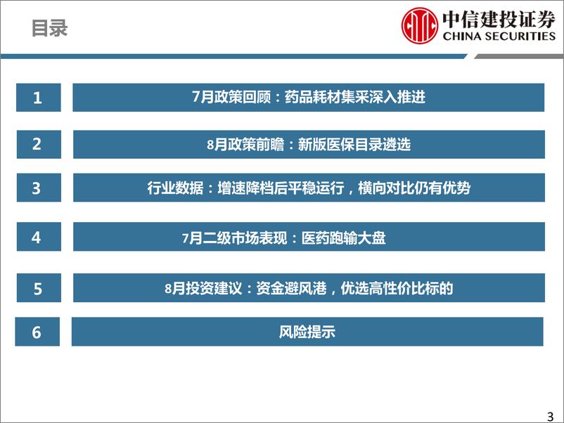 《医药生物行业8月投资策略：资金避风港，优选高性价比标的-20190807-中信建投-29页》 - 第4页预览图