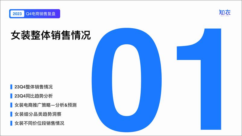 《知衣：2023年Q4女装电商销售复盘报告》 - 第3页预览图