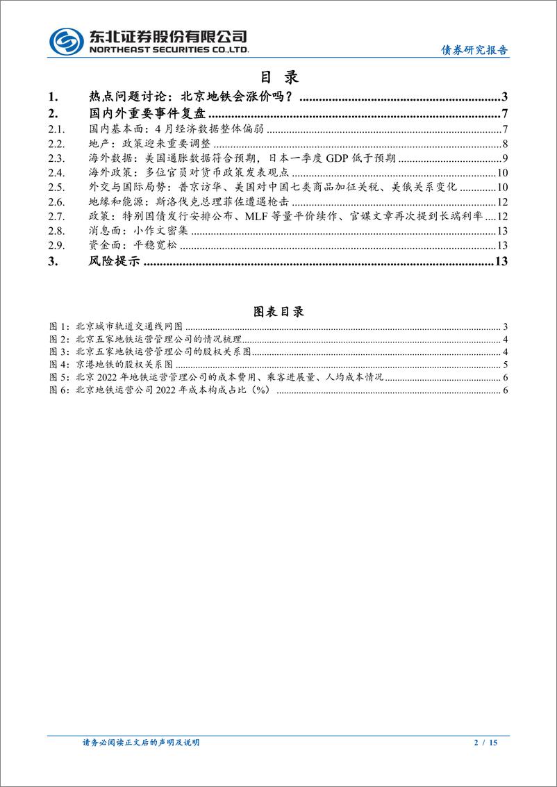 《固收专题：北京地铁票价会上涨吗？-240519-东北证券-15页》 - 第2页预览图