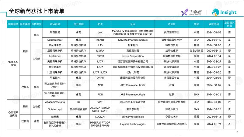 《丁香园_2024年8月全球新药月度报告-数据篇》 - 第6页预览图