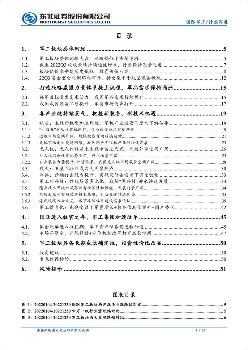 《国防军工行业2023年投资策略；内需外贸双轮驱动，板块长期成长确定性高-20230103-东北证券-53页》 - 第3页预览图