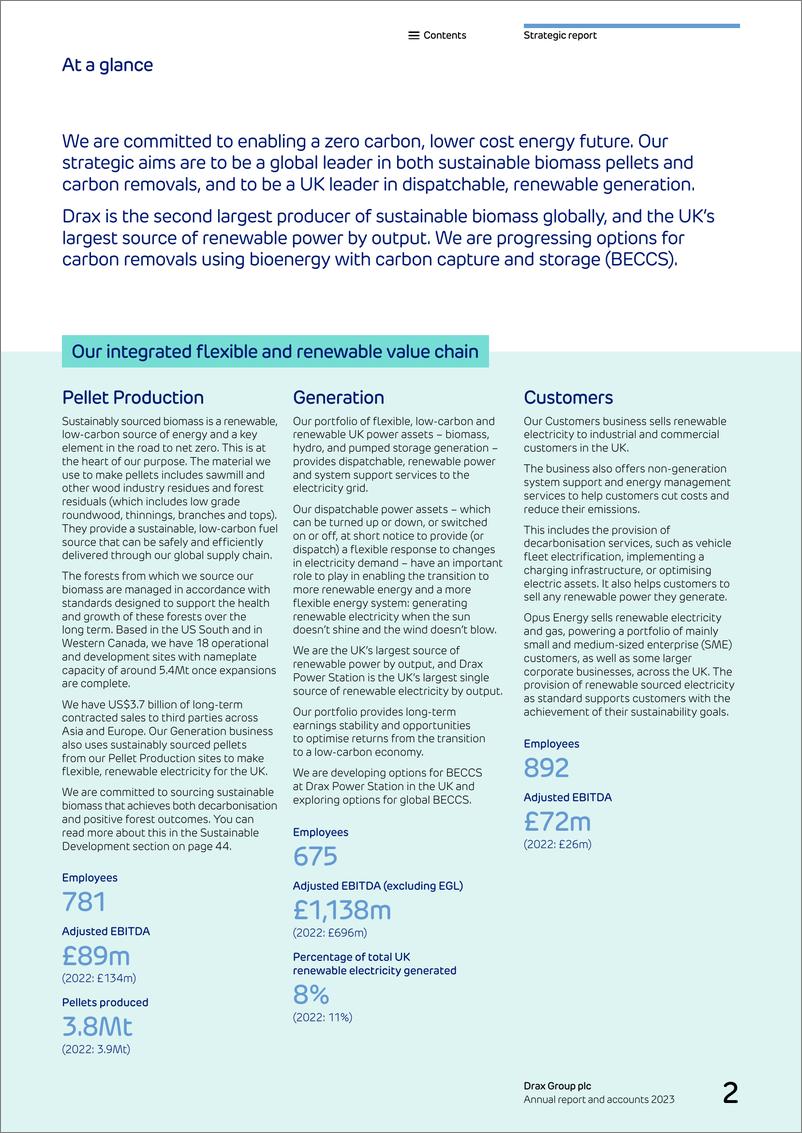 《Drax Group plc（DRX）2023财年年度报告（英文版）》 - 第4页预览图