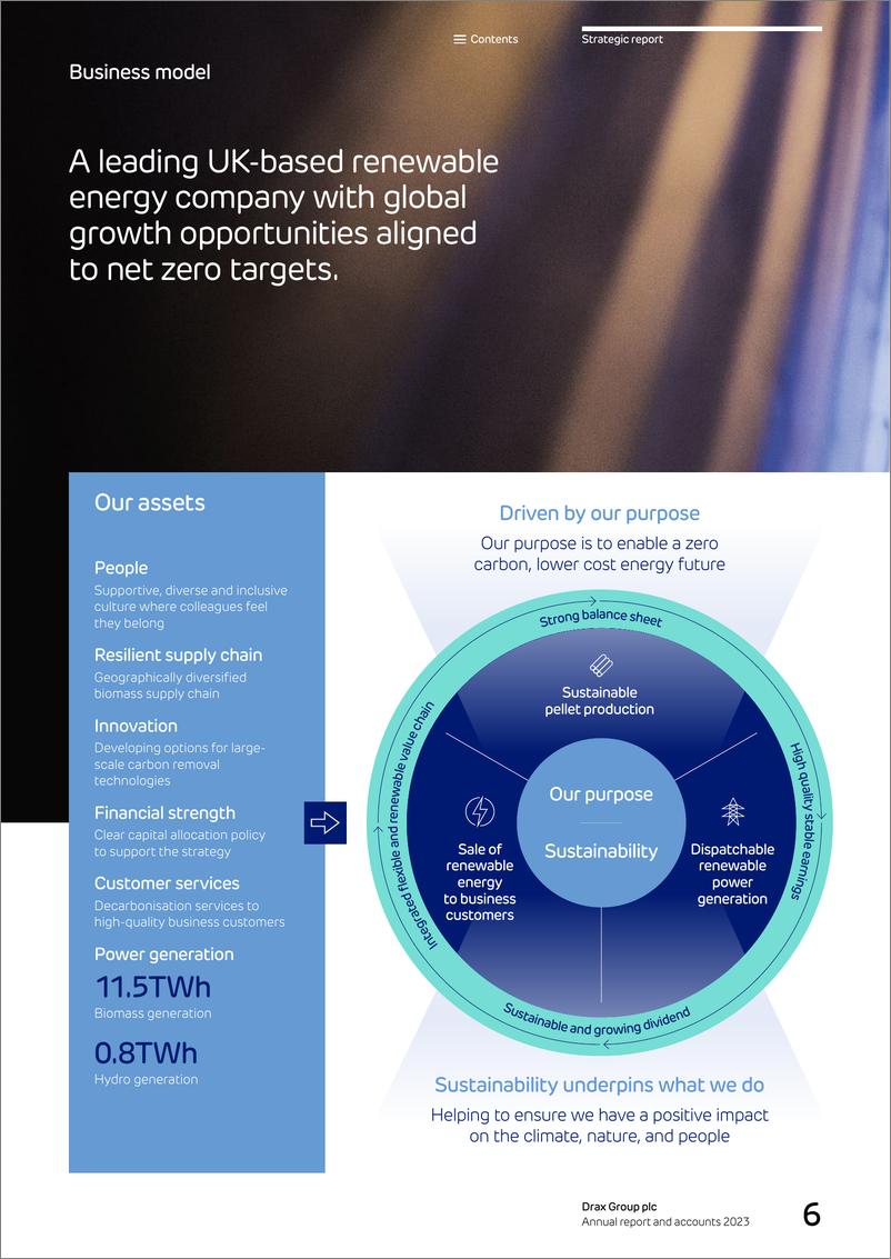 《Drax Group plc（DRX）2023财年年度报告（英文版）》 - 第8页预览图