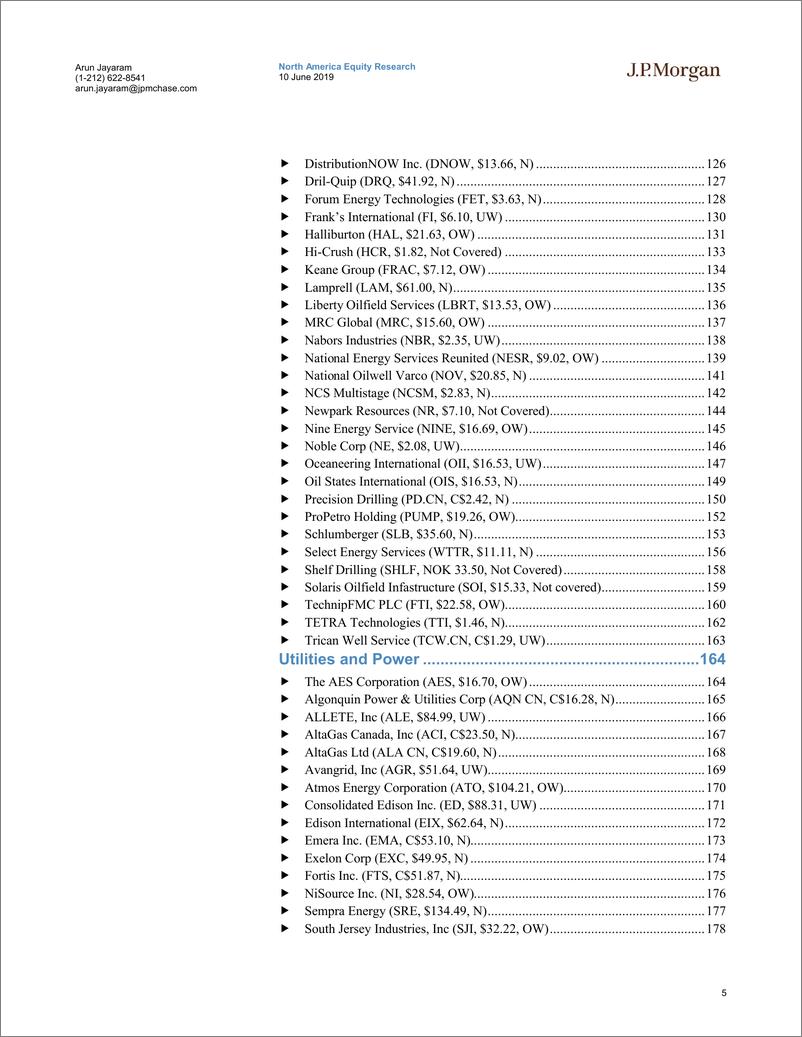 《J.P. 摩根-美股-能源行业-2019年摩根大通能源会议问题库-2019.6.10-182页》 - 第6页预览图