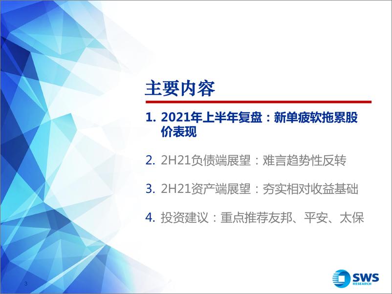 《2021下半年保险行业投资策略：负债端难言趋势性反转，资产端夯实相对收益基础-20210624-申万宏源-41页》 - 第3页预览图