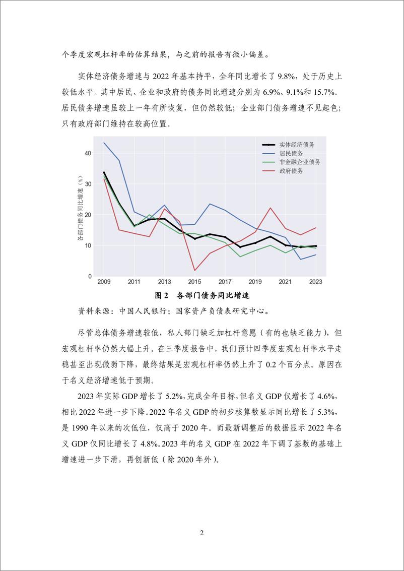 《NIFD：27-2023年度宏观杠杆率报告》 - 第6页预览图